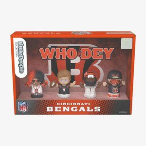 Fisher Price Little People Cincinnati Bengals Collection Mini Figurines Set of 4